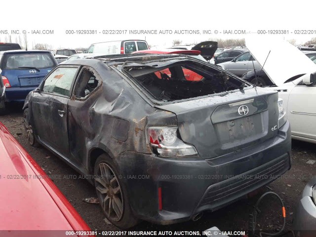 JTKJF5C79FJ009915 - 2015 TOYOTA SCION TC 灰色 照片 3