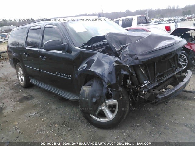 3GNFK16337G126295 - 2007 CHEVROLET SUBURBAN K1500 BLACK photo 1