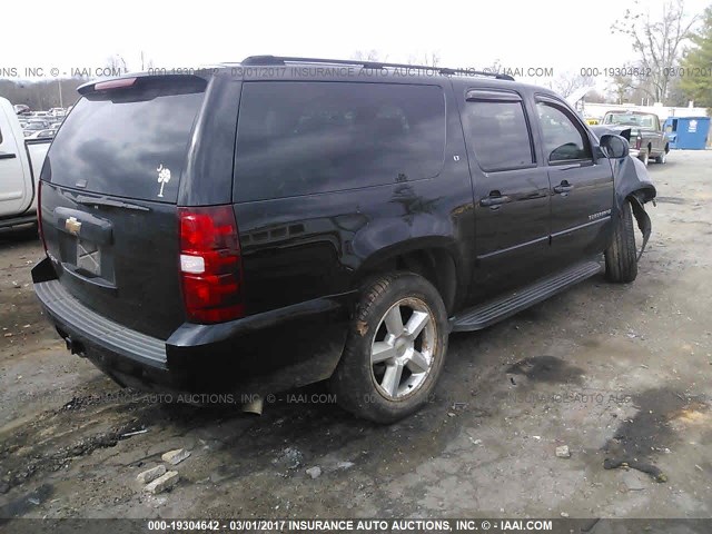 3GNFK16337G126295 - 2007 CHEVROLET SUBURBAN K1500 BLACK photo 4