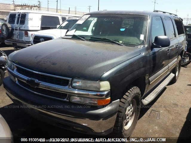 1GNEC16T93J332125 - 2003 CHEVROLET SUBURBAN C1500 BLACK photo 2