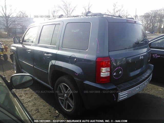 1J8FF48W07D365072 - 2007 JEEP PATRIOT LIMITED BLUE photo 3