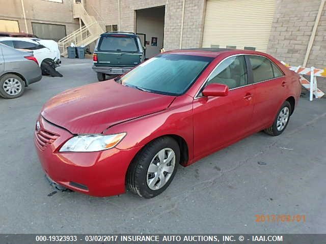 4T1BE46K79U349765 - 2009 TOYOTA CAMRY SE/LE/XLE RED photo 2