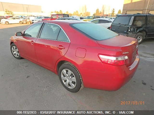 4T1BE46K79U349765 - 2009 TOYOTA CAMRY SE/LE/XLE RED photo 3