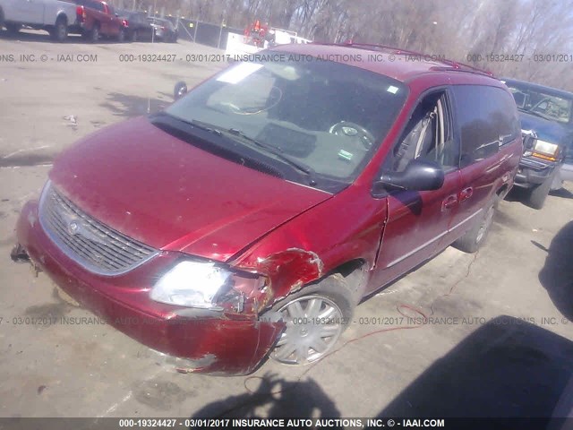 2C8GP64L53R329741 - 2003 CHRYSLER TOWN & COUNTRY LIMITED RED photo 2