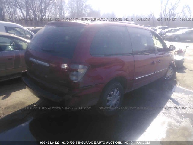 2C8GP64L53R329741 - 2003 CHRYSLER TOWN & COUNTRY LIMITED RED photo 4
