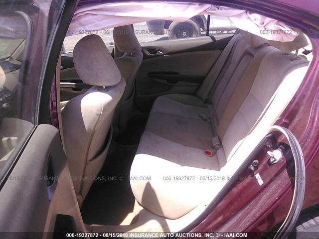 1HGCP26409A179499 - 2009 HONDA ACCORD LXP MAROON photo 8