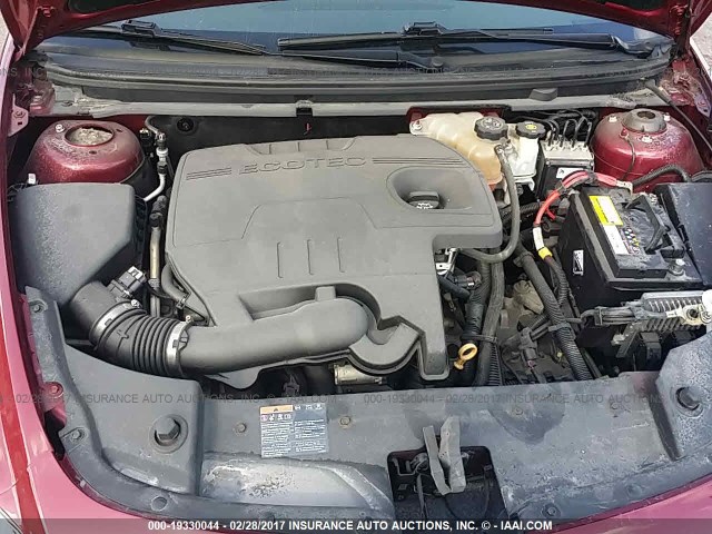 1G1ZC5E17BF276116 - 2011 CHEVROLET MALIBU 1LT RED photo 10