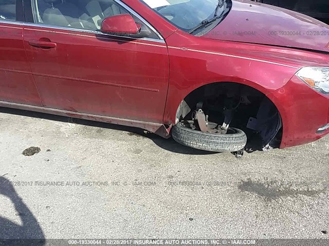 1G1ZC5E17BF276116 - 2011 CHEVROLET MALIBU 1LT RED photo 6