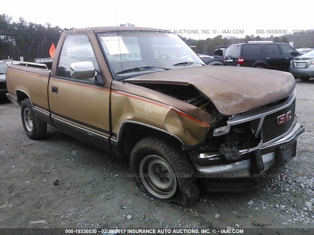 1GTDC14H7KZ531242 - 1989 GMC SIERRA C1500 BROWN photo 1