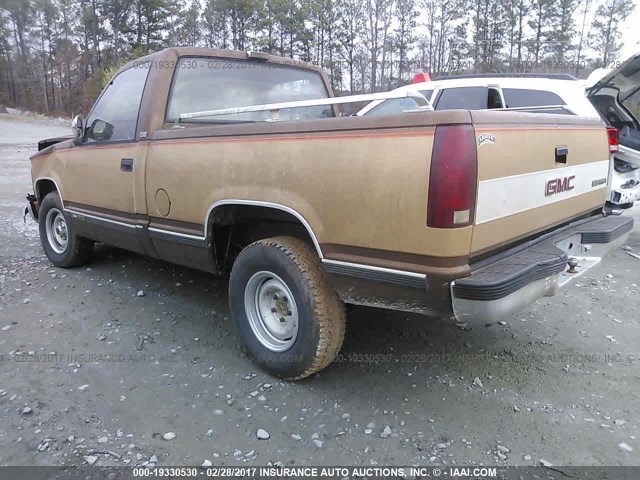 1GTDC14H7KZ531242 - 1989 GMC SIERRA C1500 BROWN photo 3