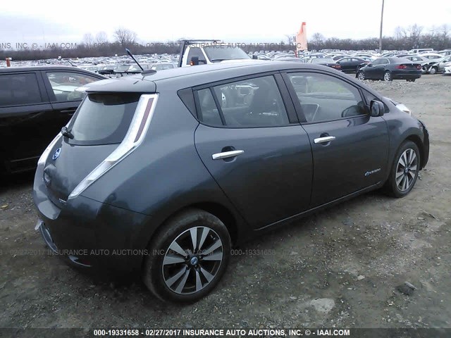 1N4AZ0CP8DC419887 - 2013 NISSAN LEAF S/SV/SL GRAY photo 4