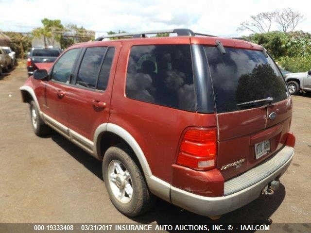 1FMZU63E12ZC10087 - 2002 FORD EXPLORER XLT RED photo 3