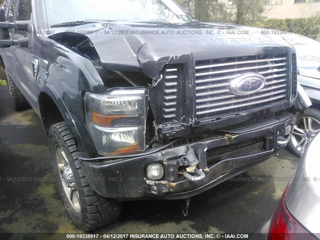 1FTWW31R78EC77377 - 2008 FORD F350 SRW SUPER DUTY BLACK photo 6