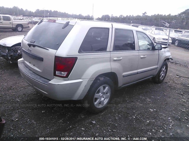 1J8GS48K68C113928 - 2008 JEEP GRAND CHEROKEE LAREDO GRAY photo 4