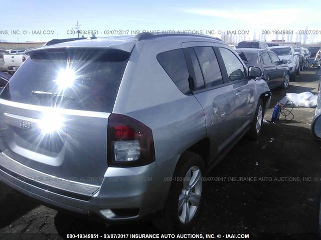 1C4NJDBB1GD632291 - 2016 JEEP COMPASS SPORT SILVER photo 4