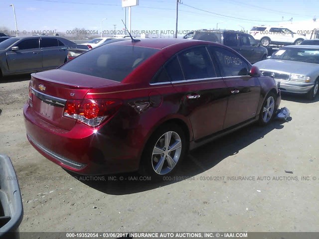 1G1PG5SC0C7182995 - 2012 CHEVROLET CRUZE LT RED photo 4