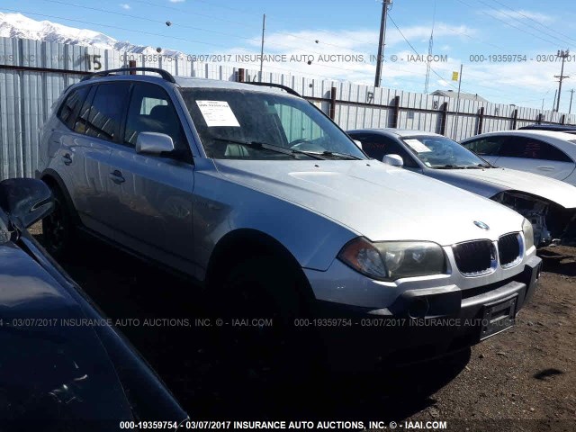 WBXPA73464WA77922 - 2004 BMW X3 2.5I SILVER photo 1