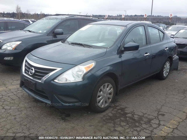 3N1CN7AP5GL907409 - 2016 NISSAN VERSA S/S PLUS/SV/SL BLUE photo 2