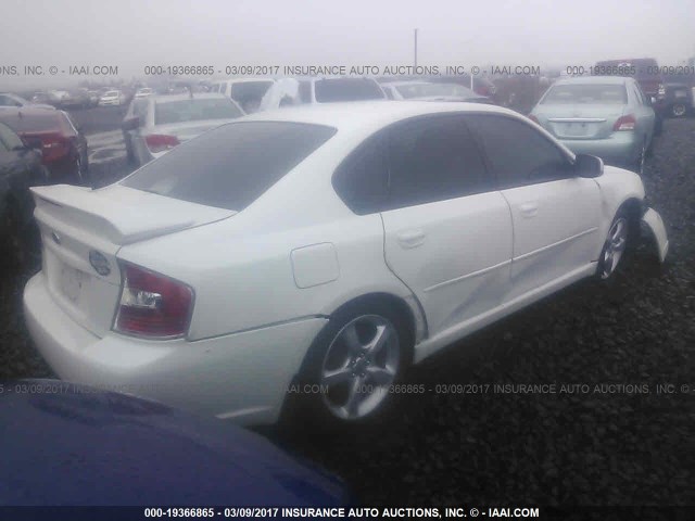 4S3BL676464207814 - 2006 SUBARU LEGACY GT LIMITED WHITE photo 4