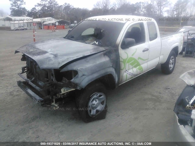 5TFRX5GN0GX059973 - 2016 TOYOTA TACOMA ACCESS CAB/SR/SR5 თეთრი ფოტო 2