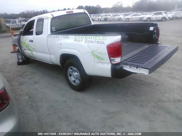5TFRX5GN0GX059973 - 2016 TOYOTA TACOMA ACCESS CAB/SR/SR5 თეთრი ფოტო 3