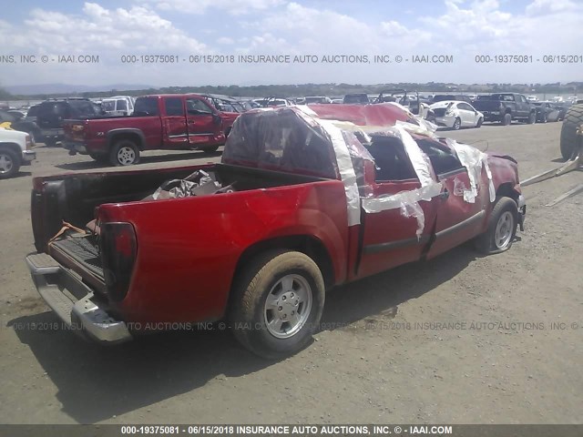 1GCCS33E088204200 - 2008 CHEVROLET COLORADO LT RED photo 4