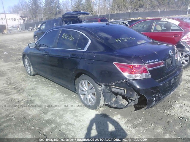 1HGCP2F8XBA004377 - 2011 HONDA ACCORD EXL BLACK photo 3