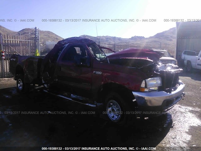 1FTSW31F23EB04444 - 2003 FORD F350 SRW SUPER DUTY RED photo 1