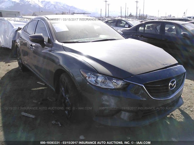 JM1GJ1V52G1473098 - 2016 MAZDA 6 TOURING GRAY photo 1