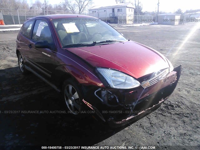 3FAFP31381R229369 - 2001 FORD FOCUS ZX3 RED photo 1
