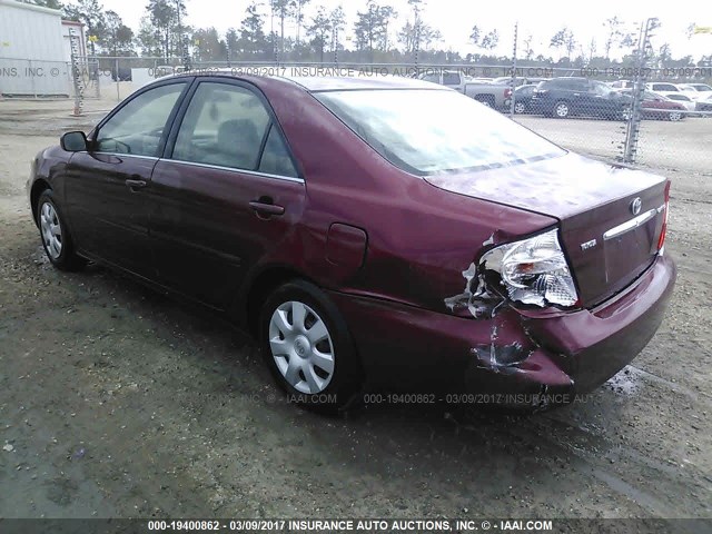 4T1BE32K14U320724 - 2004 TOYOTA CAMRY LE/XLE/SE RED photo 3