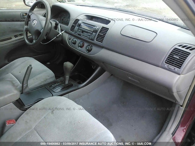 4T1BE32K14U320724 - 2004 TOYOTA CAMRY LE/XLE/SE 红色 照片 5