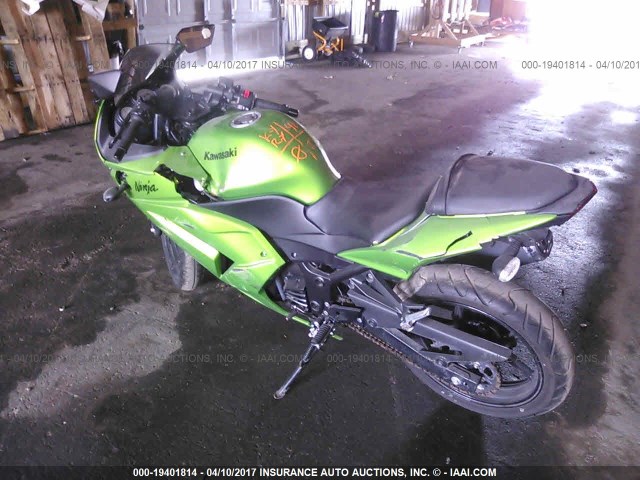 JKAEXMJ16CDA97005 - 2012 KAWASAKI EX250 J GREEN photo 3