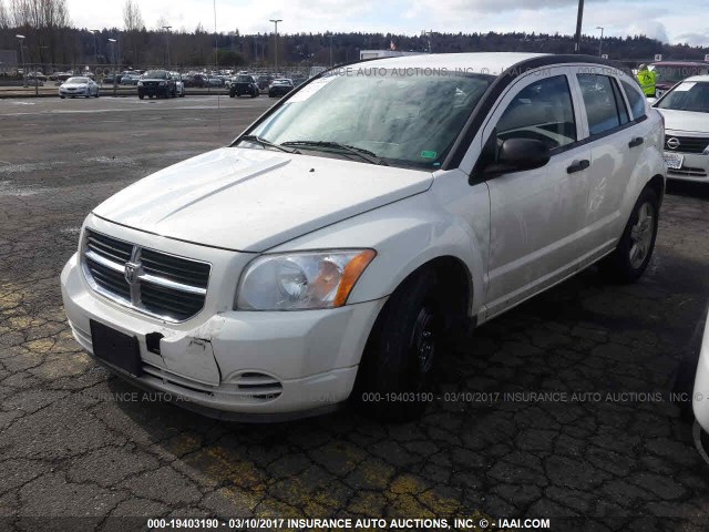 1B3HB48B08D626129 - 2008 DODGE CALIBER SXT WHITE photo 2