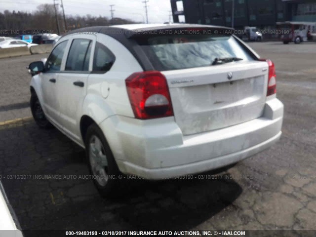 1B3HB48B08D626129 - 2008 DODGE CALIBER SXT WHITE photo 3