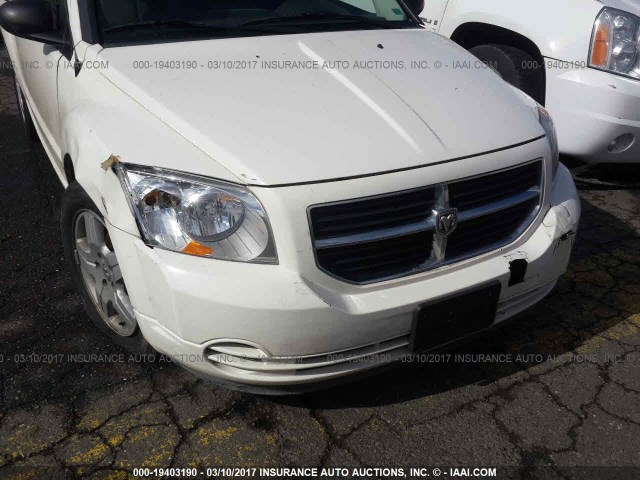 1B3HB48B08D626129 - 2008 DODGE CALIBER SXT WHITE photo 6