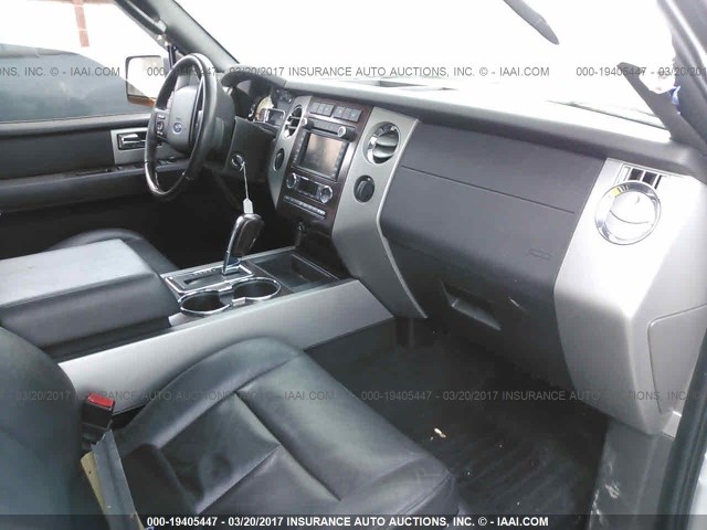 1FMJK2A50AEA75768 - 2010 FORD EXPEDITION EL LIMITED SILVER photo 5