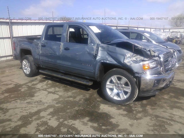 3GTU2UEC5FG321459 - 2015 GMC SIERRA K1500 SLE BLUE photo 1