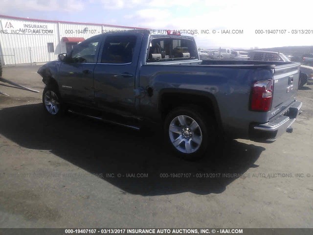 3GTU2UEC5FG321459 - 2015 GMC SIERRA K1500 SLE BLUE photo 3