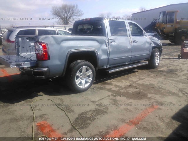 3GTU2UEC5FG321459 - 2015 GMC SIERRA K1500 SLE BLUE photo 4