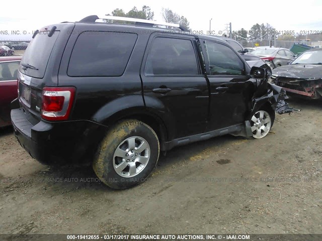 1FMCU9EG5BKC43382 - 2011 FORD ESCAPE LIMITED BLACK photo 4