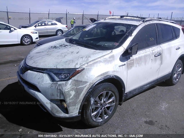 JTMDJREV6GD044921 - 2016 TOYOTA RAV4 HV LIMITED WHITE photo 6