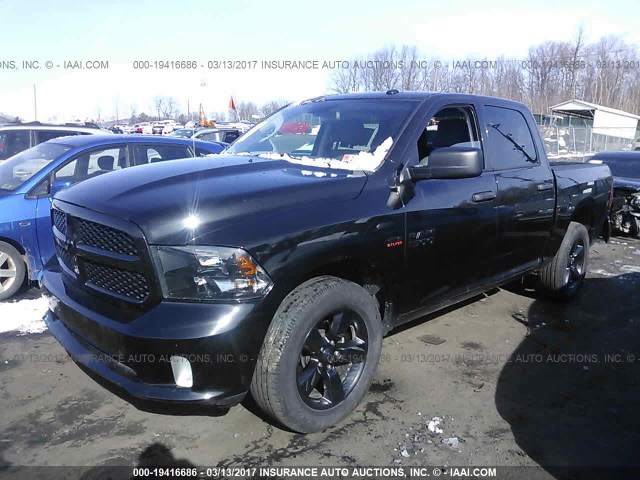 3C6RR7KT7FG676597 - 2015 RAM 1500 ST BLACK photo 2