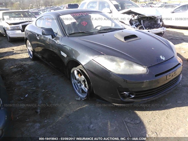 KMHHM66D97U238903 - 2007 HYUNDAI TIBURON GS BLACK photo 1