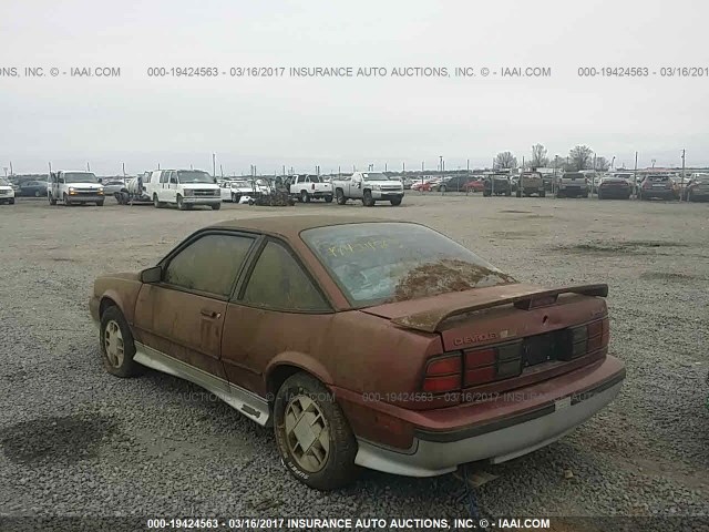 1G1JF14T7L7173371 - 1990 CHEVROLET CAVALIER Z24 MAROON photo 3