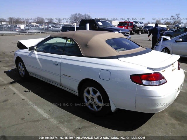 2T1FF28P91C537639 - 2001 TOYOTA CAMRY SOLARA SE/SLE 白色 照片 3