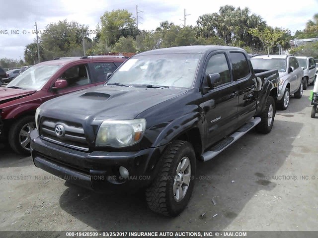 5TEMU4FN4AZ695164 - 2010 TOYOTA TACOMA DOUBLE CAB LONG BED BLACK photo 6