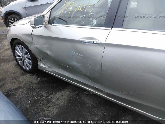 1HGCR2F84DA063437 - 2013 HONDA ACCORD EXL GOLD photo 6