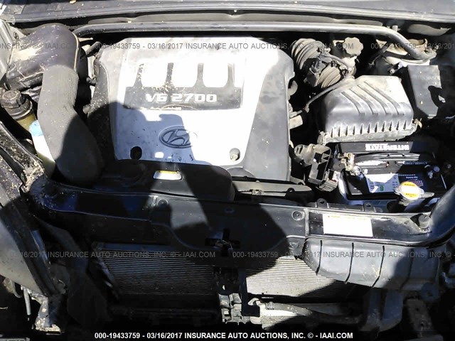 KM8JN12D45U112503 - 2005 HYUNDAI TUCSON GLS/LX SILVER photo 10