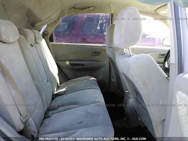 KM8JN12D45U112503 - 2005 HYUNDAI TUCSON GLS/LX SILVER photo 8